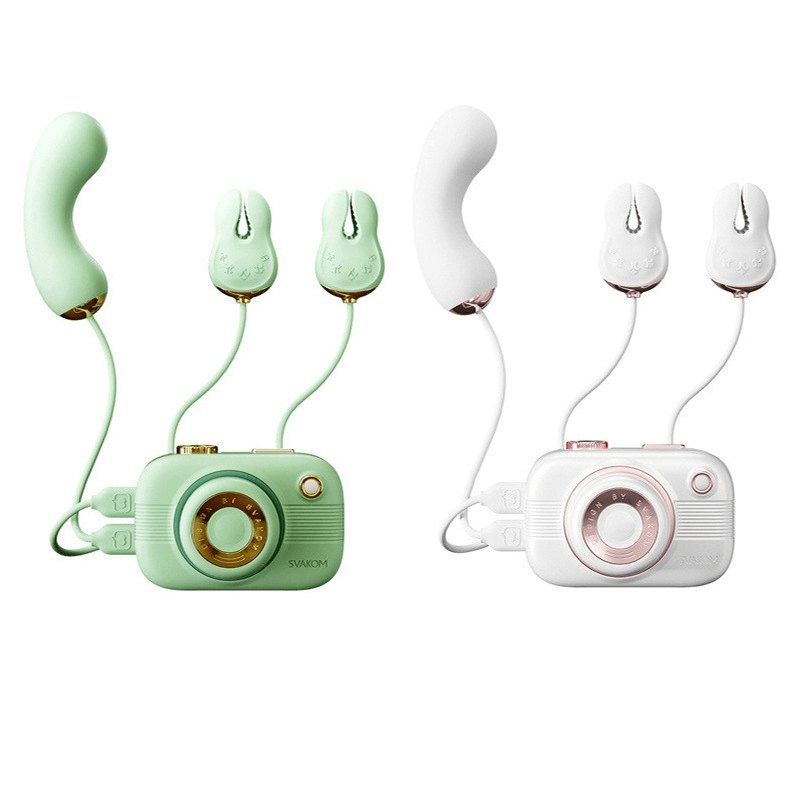 Retro camera shaped suction vibrator with clamps, photo 6