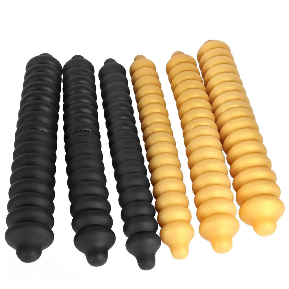 Ribbed silicone anal dildo, photo 1