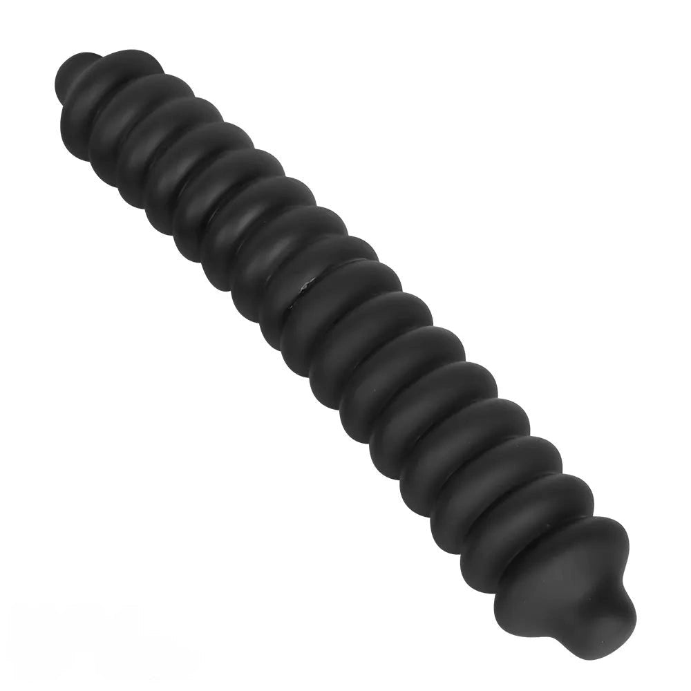 Ribbed silicone anal dildo, photo 14