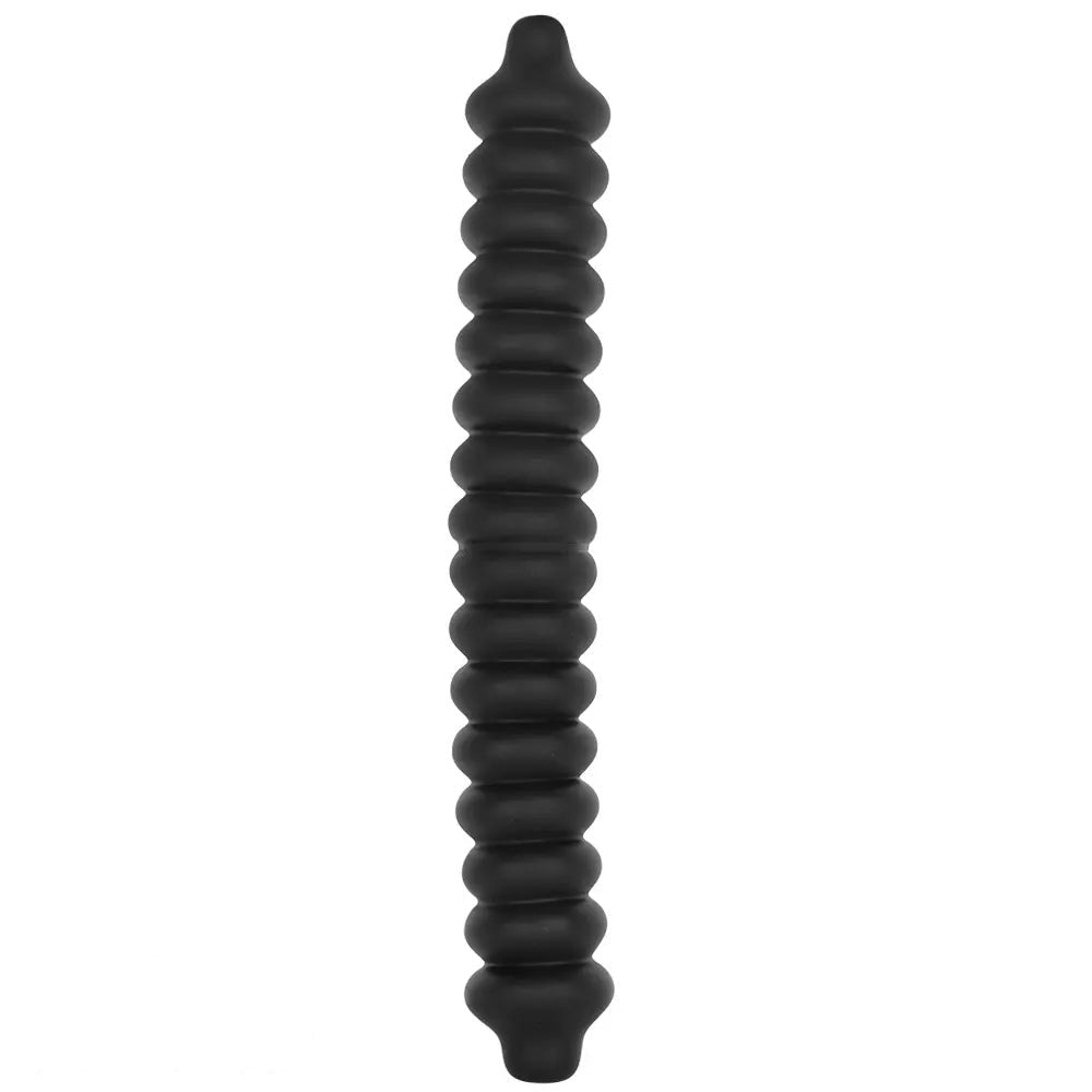 Ribbed silicone anal dildo, photo 15