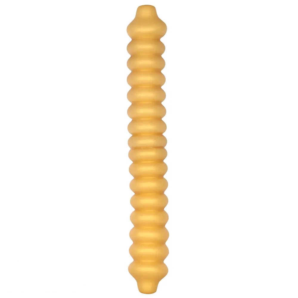 Ribbed silicone anal dildo, photo 2