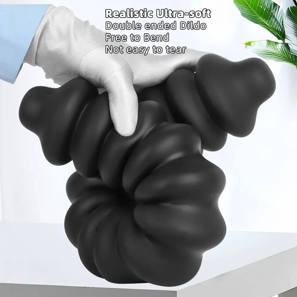 Ribbed silicone anal dildo, photo 6