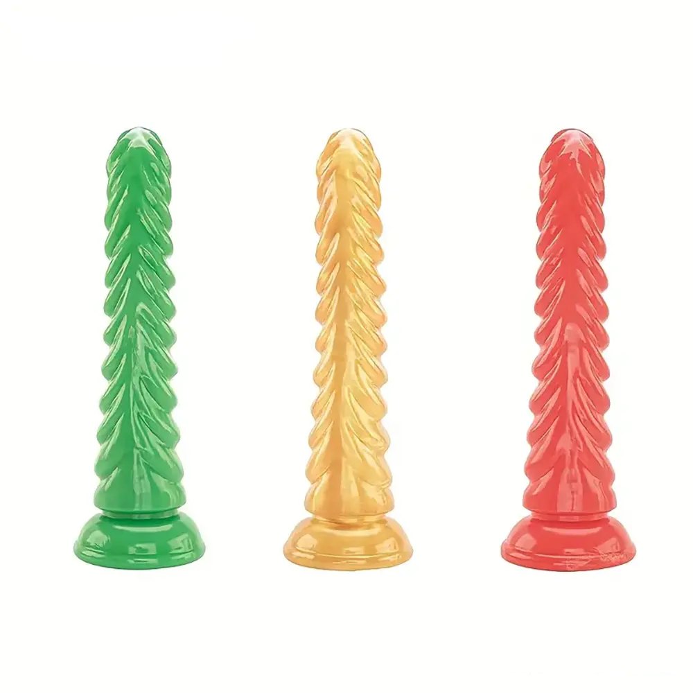 Ribbed cone anal dildo, photo 1