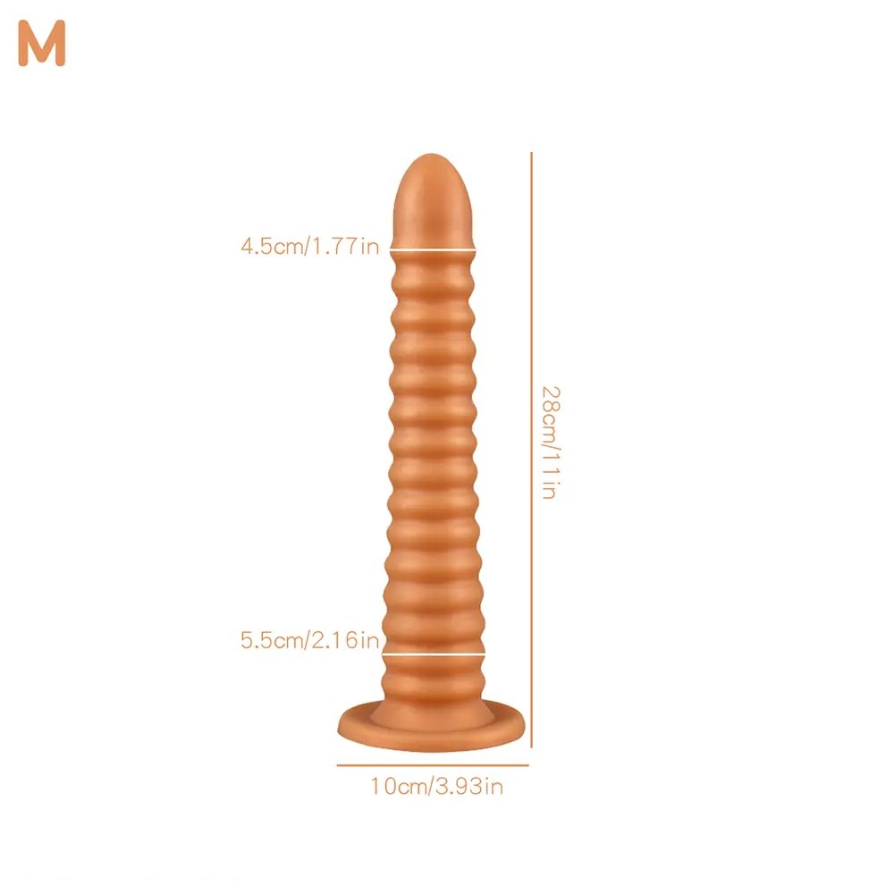 non-luminous B ribbed cone suction cup silicone dildo