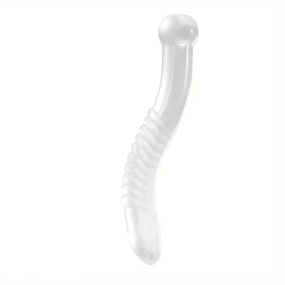Ribbed curved g-spot dildo, photo 1