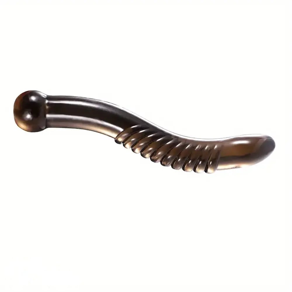 Ribbed curved g-spot dildo, photo 2