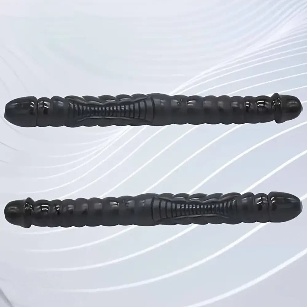 Ribbed double end pvc dildo, photo 5
