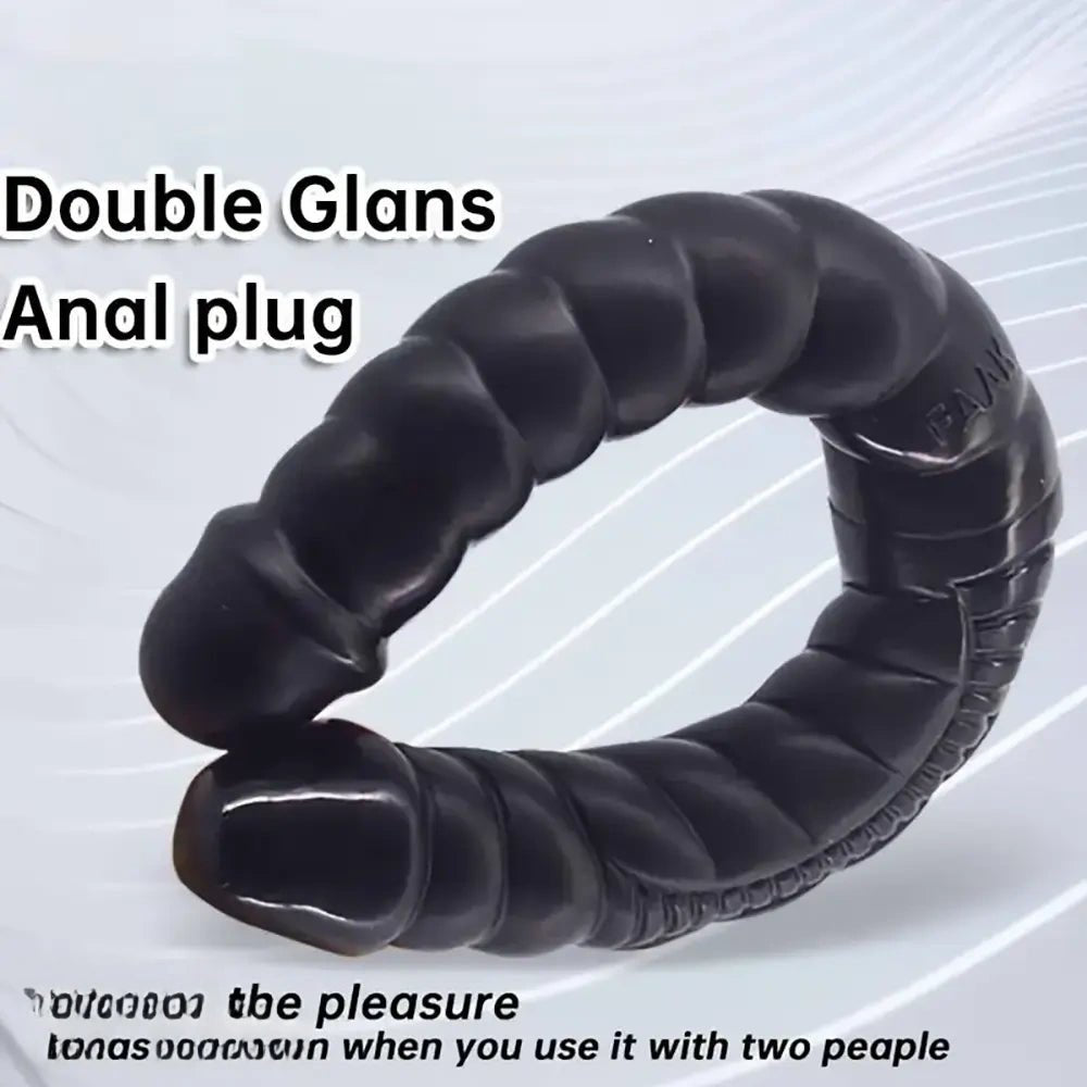 Ribbed double end pvc dildo, photo 6
