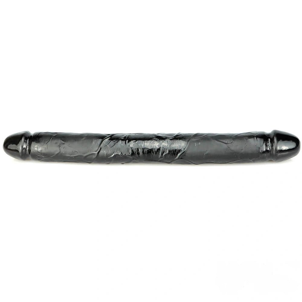 Black PVC double-ended dildo, photo 5