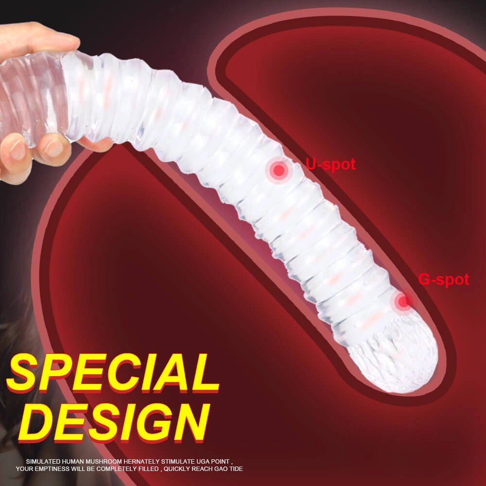 Ribbed double ended pvc dildo, photo 4