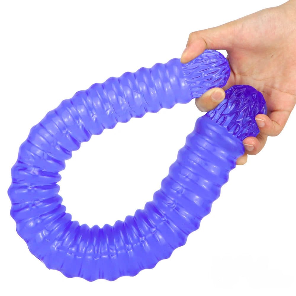 Ribbed double ended pvc dildo, photo 5