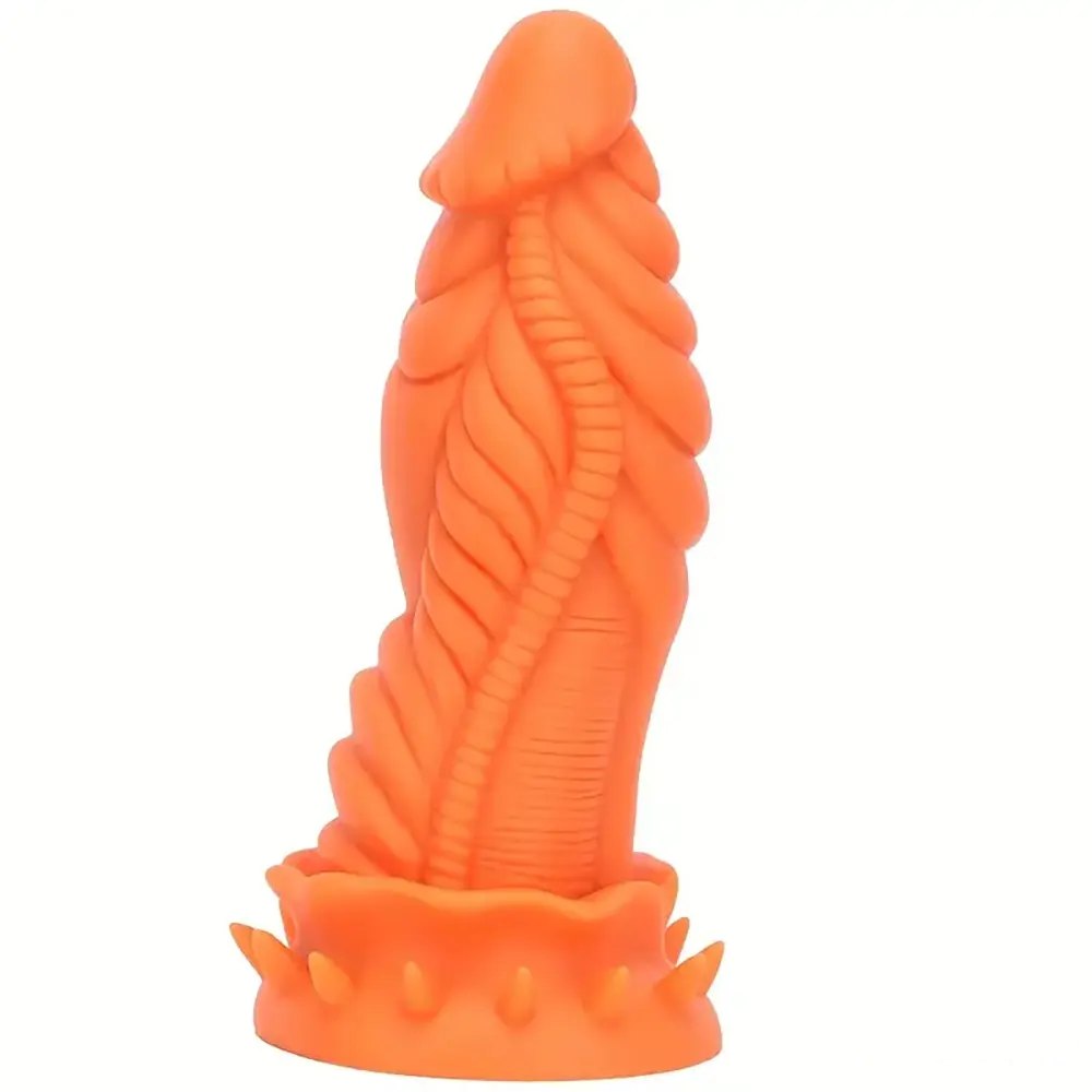 Ribbed dragon fantasy dildo, photo 1
