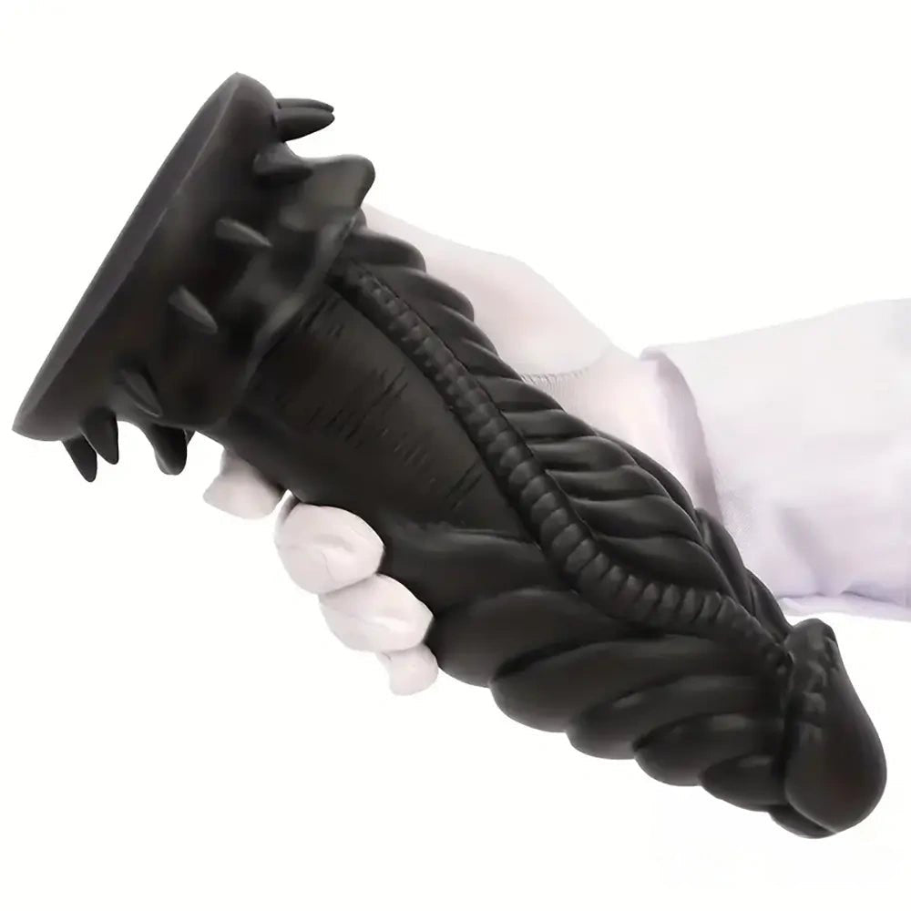 Ribbed dragon fantasy dildo, photo 4