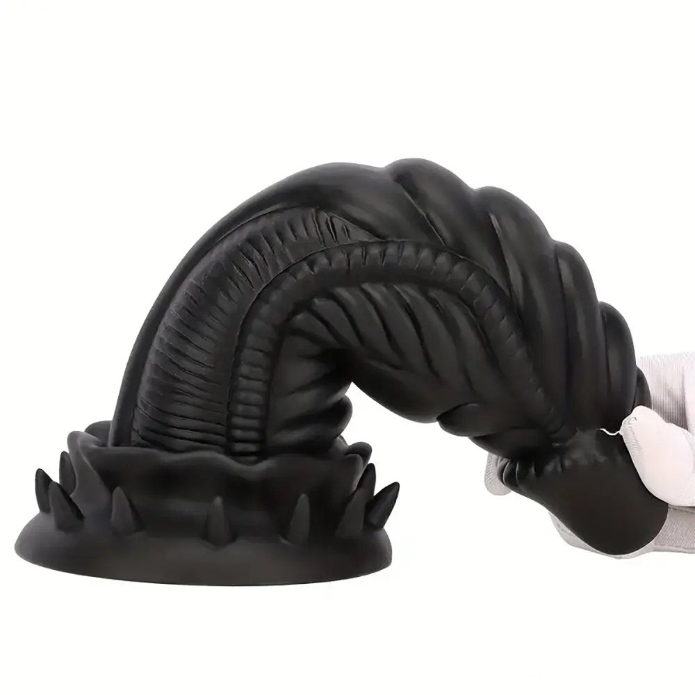 Ribbed dragon fantasy dildo, photo 6
