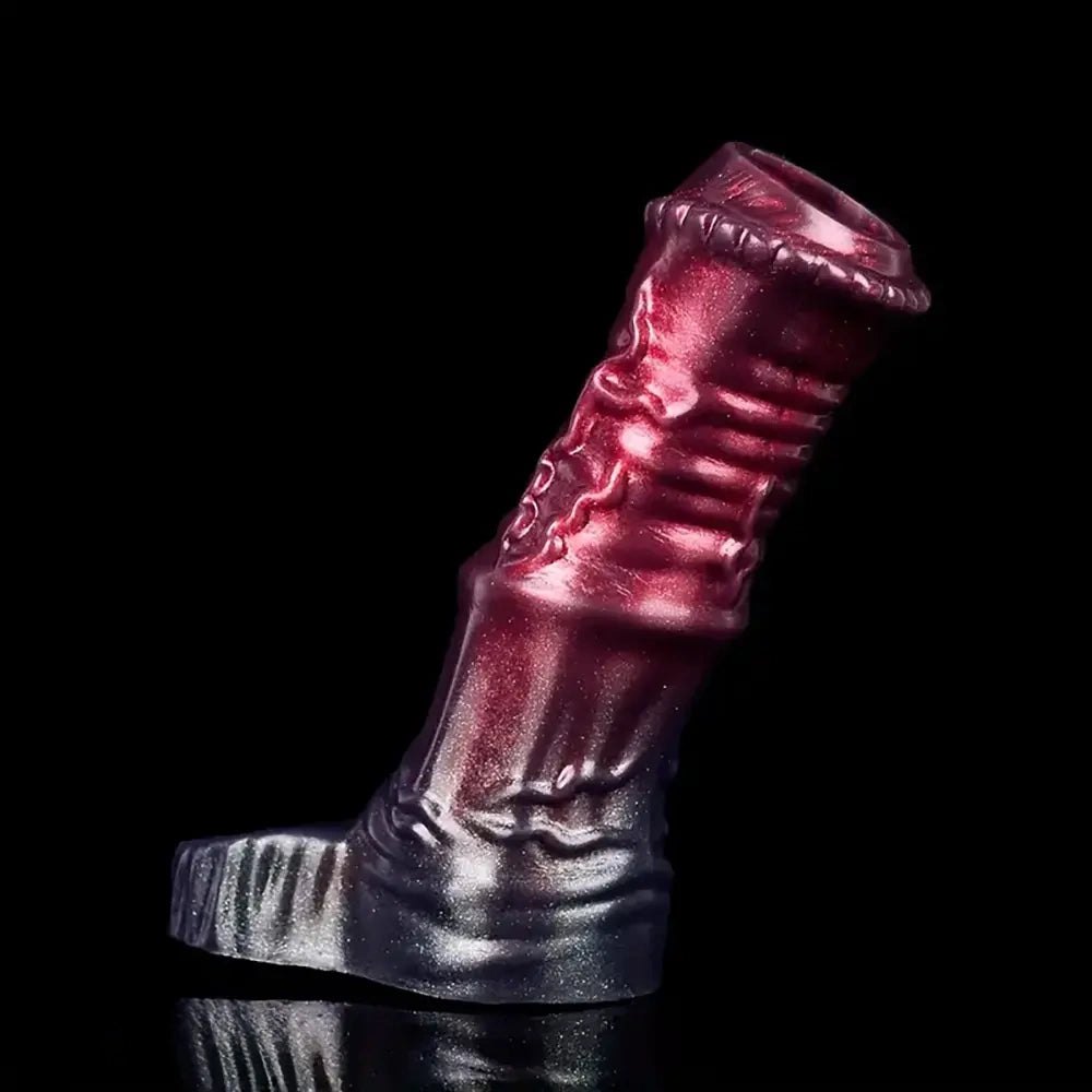 Ribbed silicone fantasy penis sleeve, photo 8