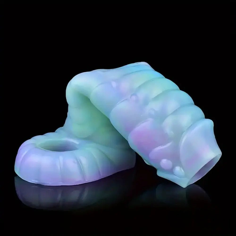 Colorful ribbed fantasy silicone sleeve, photo 10