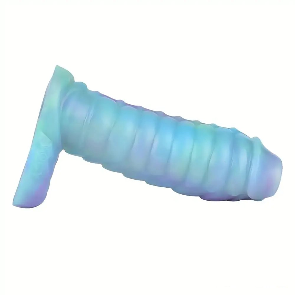 Colorful ribbed fantasy silicone sleeve, photo 11