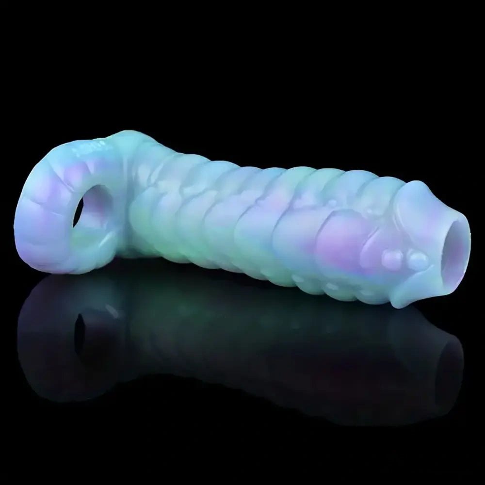 Colorful ribbed fantasy silicone sleeve, photo 7