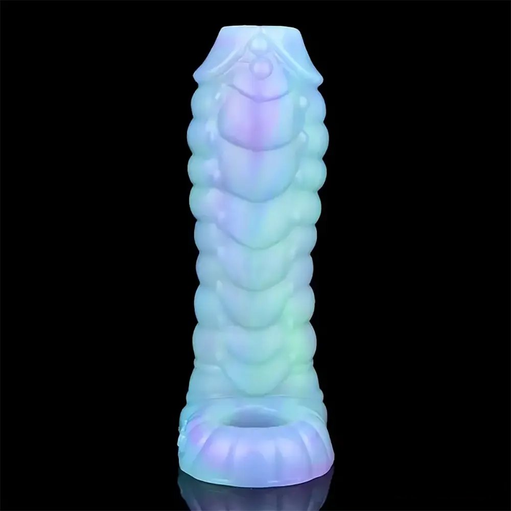 Colorful ribbed fantasy silicone sleeve, photo 9