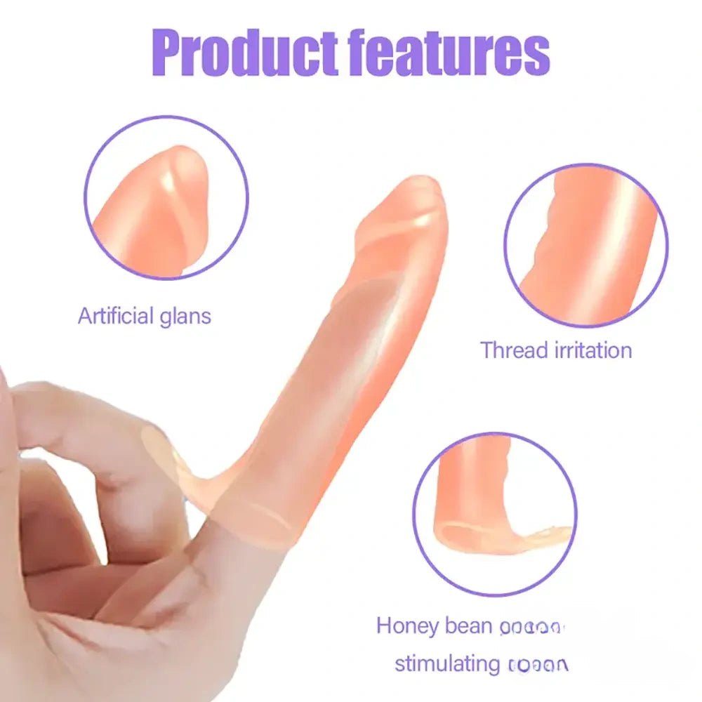 Flesh tpe ribbed finger loop sleeve, photo 4