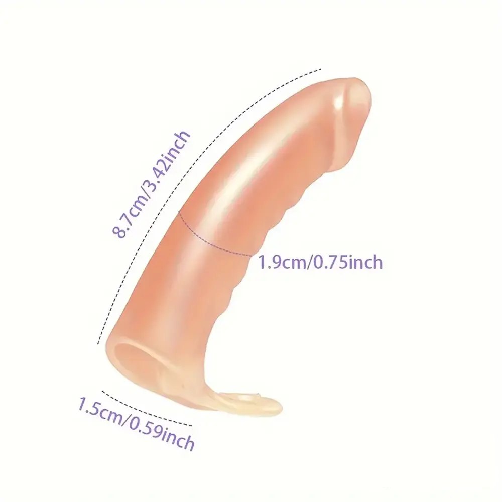 Flesh tpe ribbed finger loop sleeve, photo 8