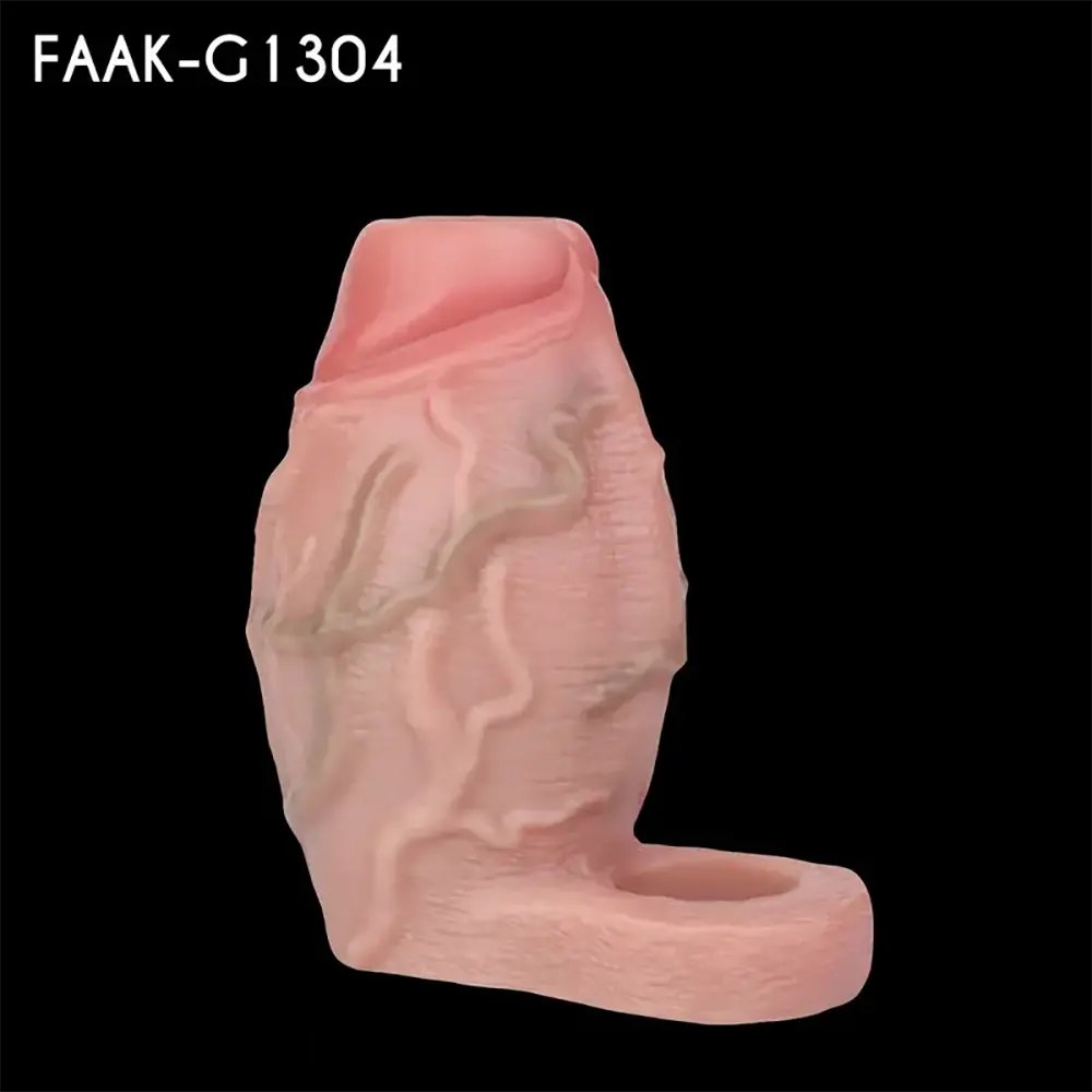 Flesh silicone ribbed mini dildo, photo 11