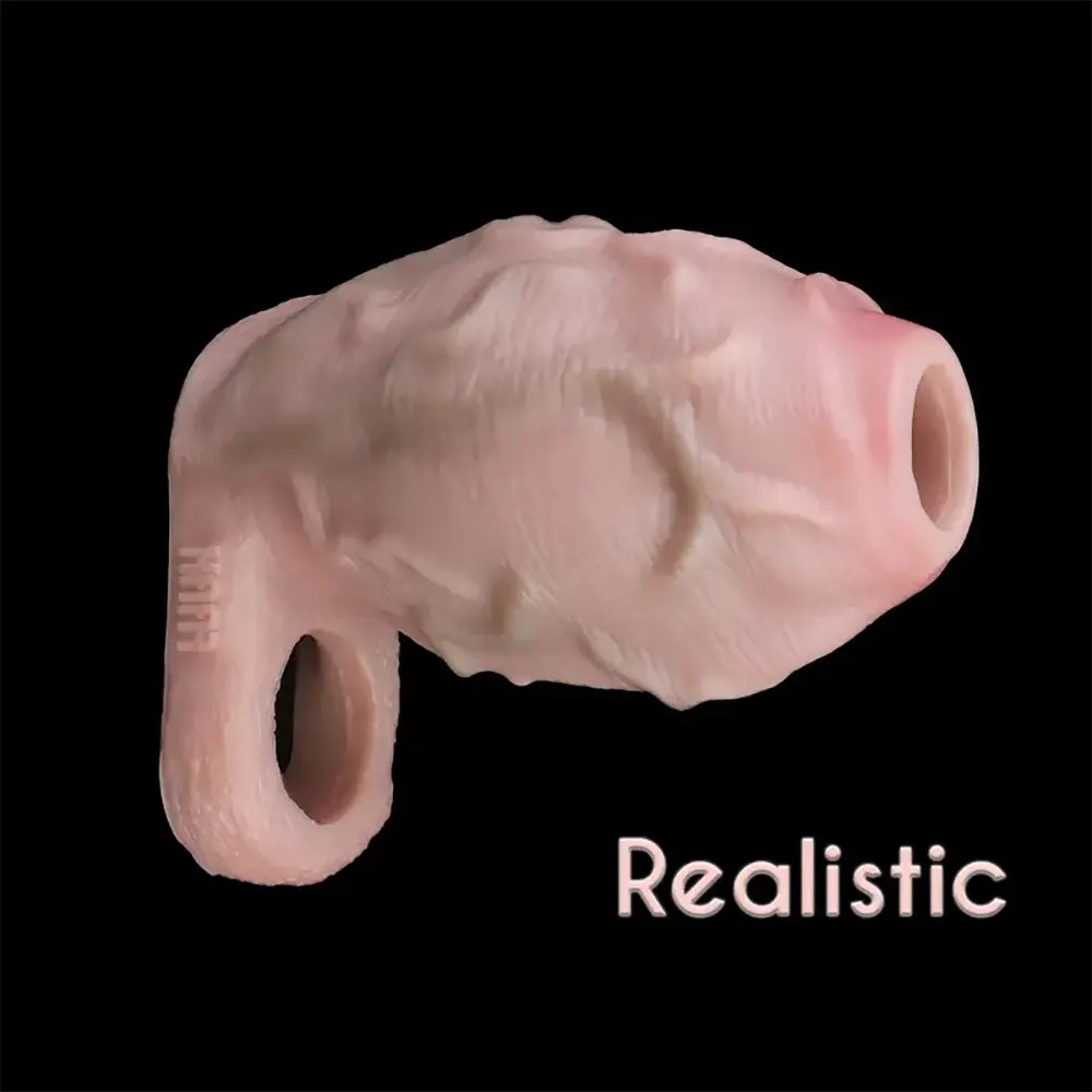 Flesh silicone ribbed mini dildo, photo 12