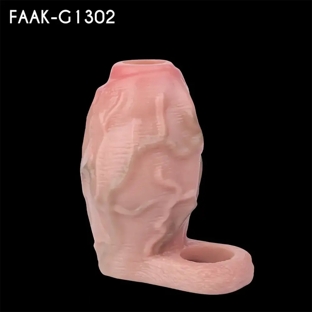Flesh silicone ribbed mini dildo, photo 15