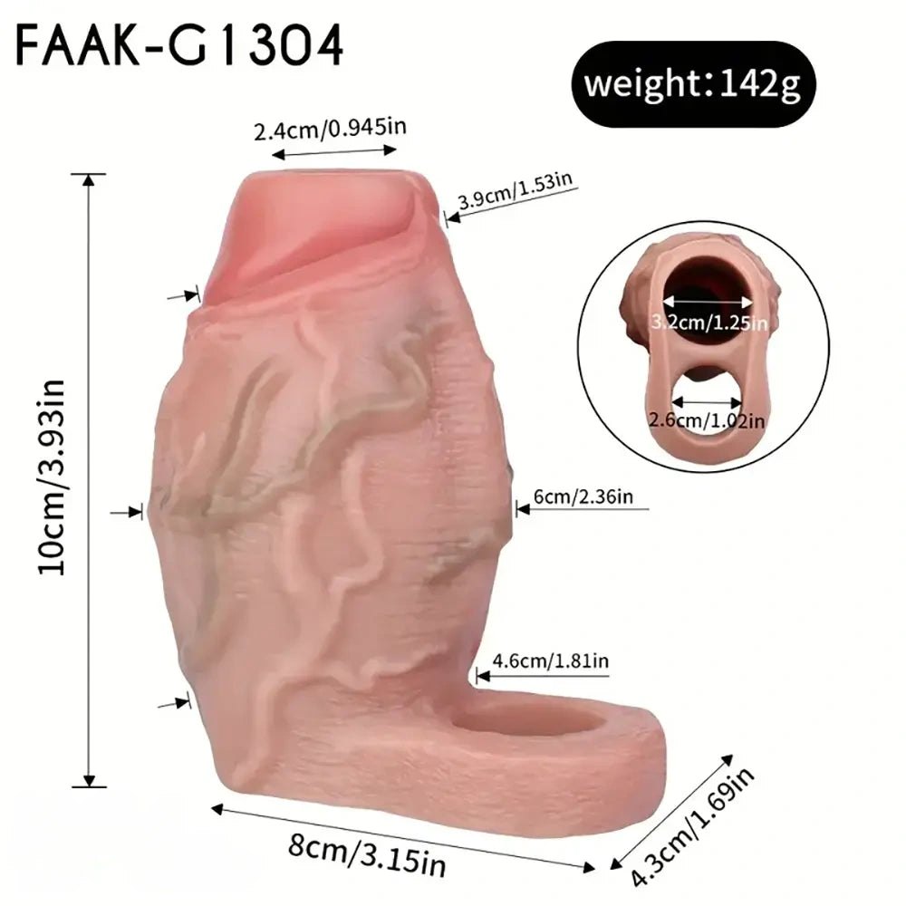 Flesh silicone ribbed mini dildo, photo 17