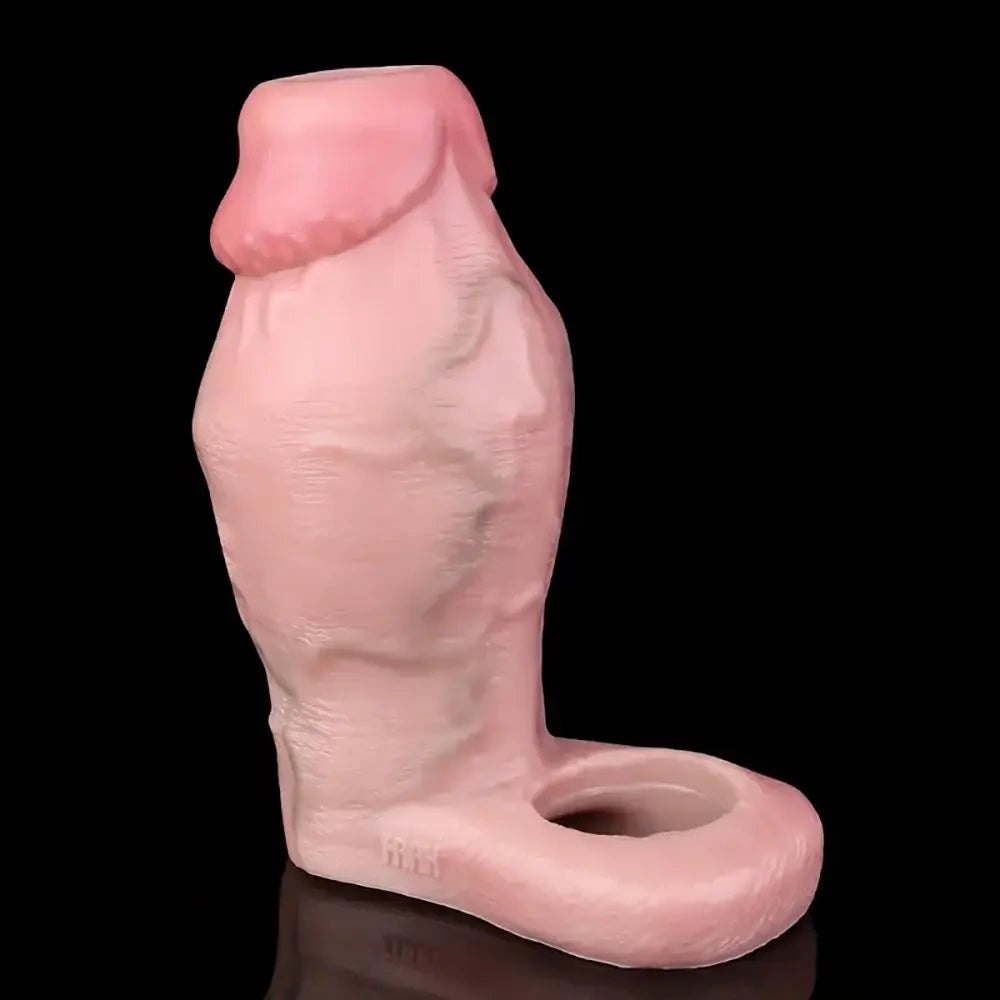 Flesh silicone ribbed mini dildo, photo 4