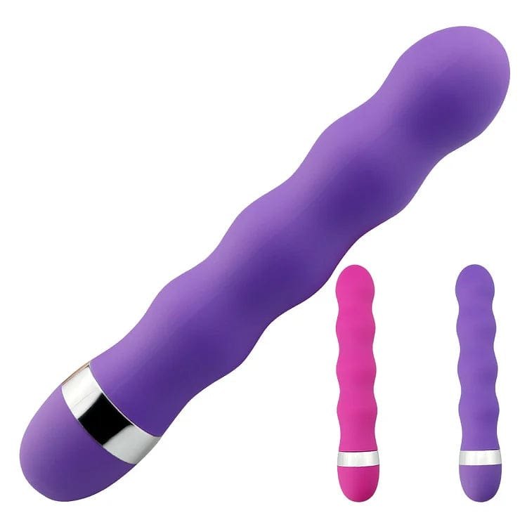 Ribbed silicone g-spot anal vibrator, photo 6