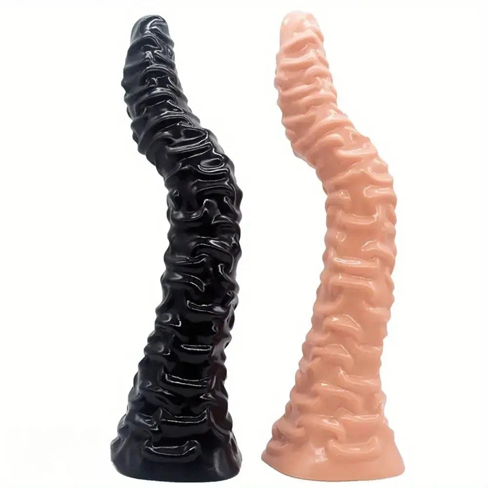 Ribbed tapered g-spot dildo, photo 2