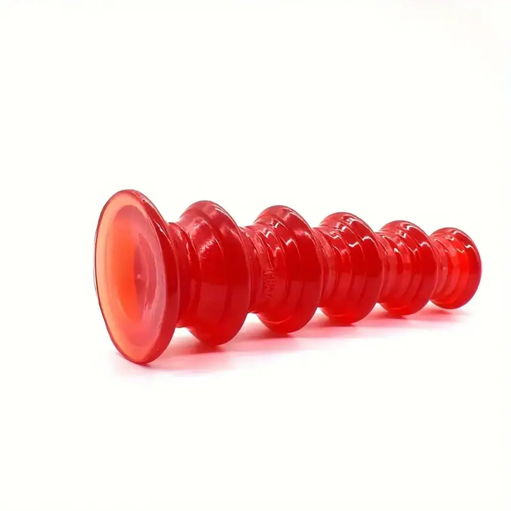 Ribbed graduated PVC anal dildo, photo 13