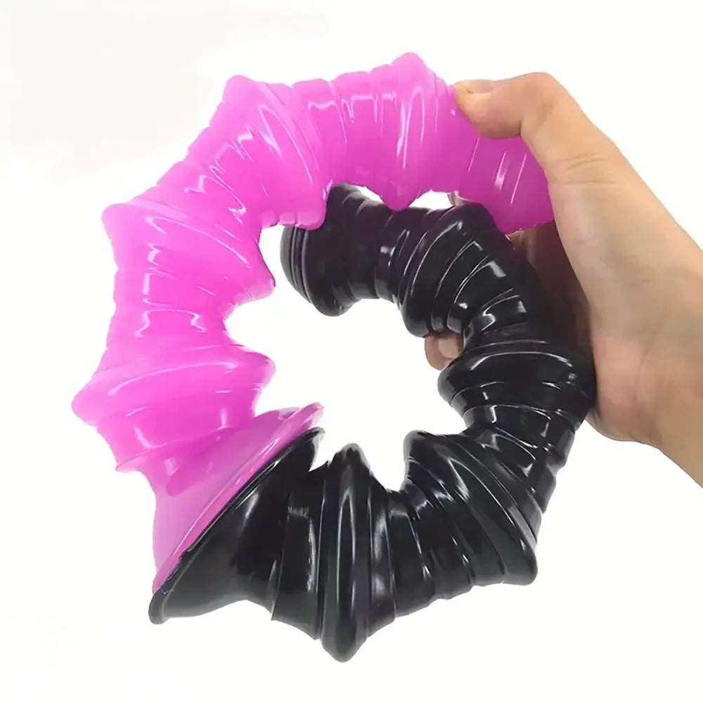 Ribbed graduated PVC anal dildo, photo 14