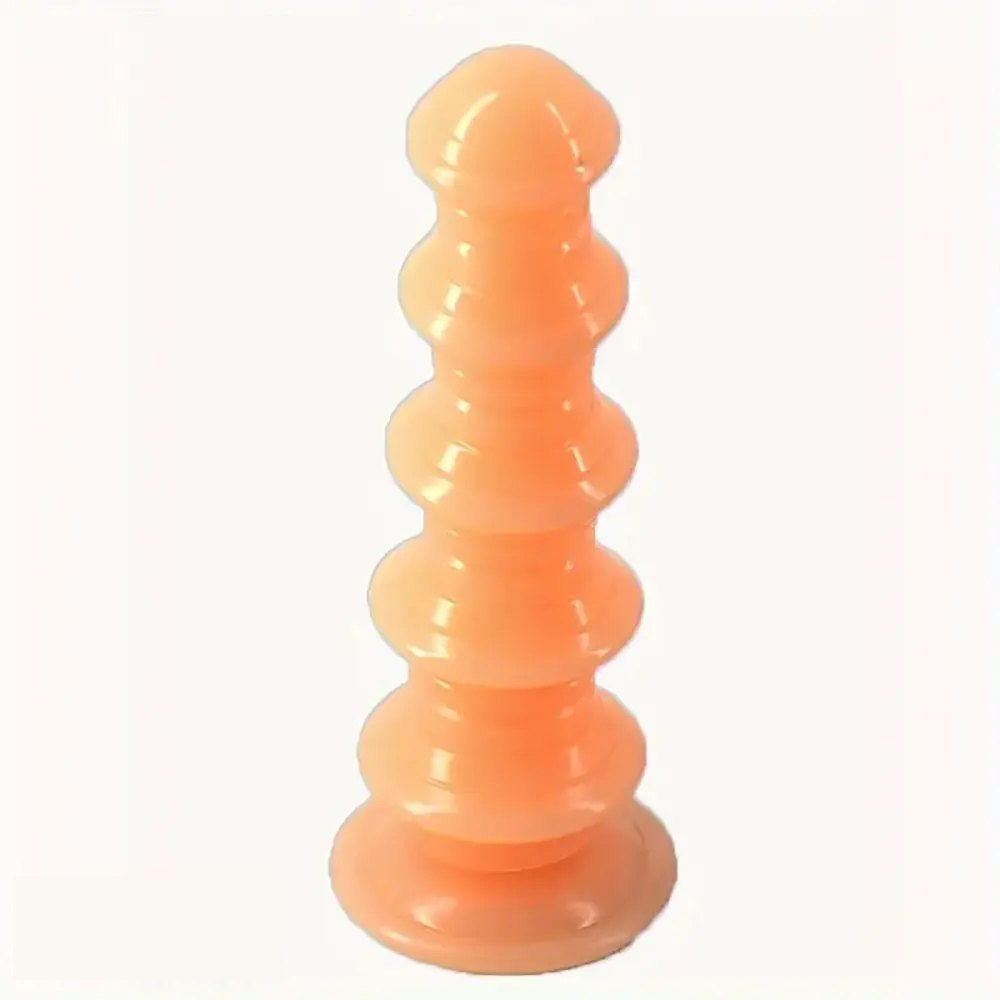 Ribbed graduated PVC anal dildo, photo 6