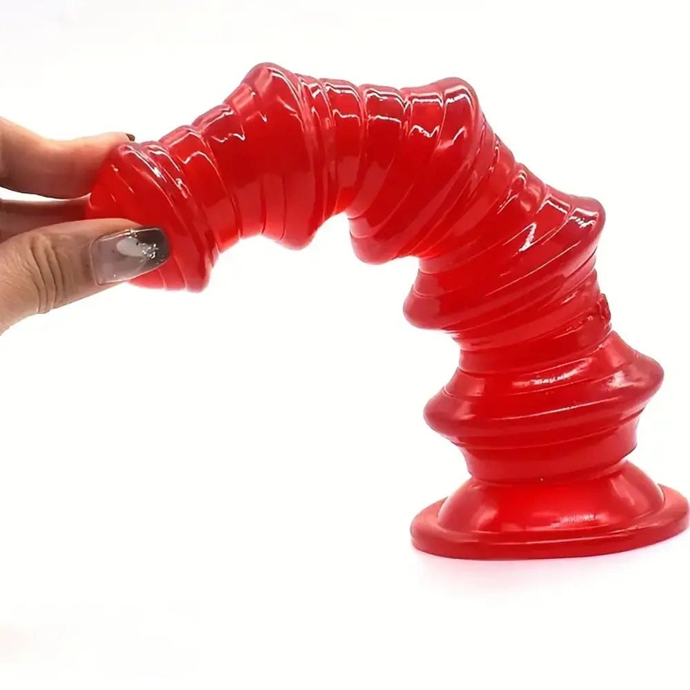 Ribbed graduated PVC anal dildo, photo 9