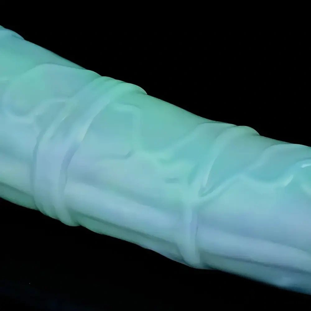 Colorful ribbed horse fantasy silicone dildo, photo 13
