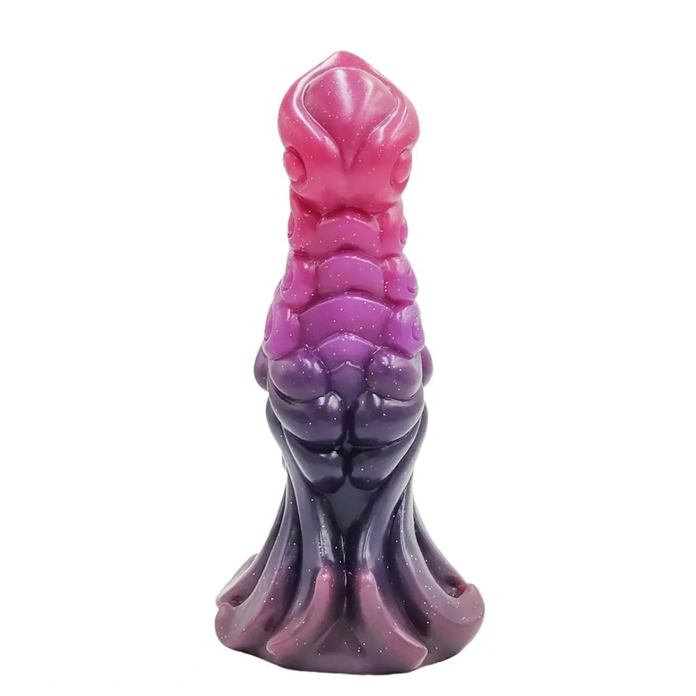 Gradient ribbed knot silicone animal dildo, photo 10