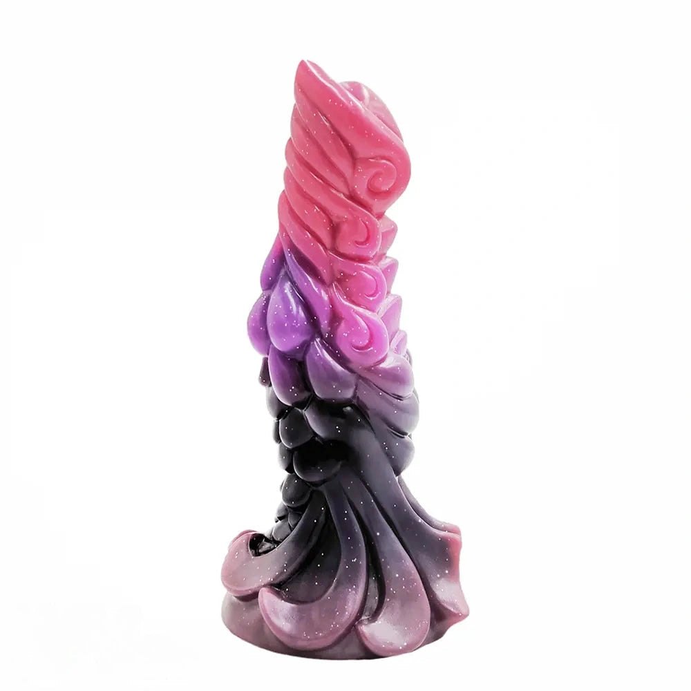 Gradient ribbed knot silicone animal dildo, photo 15