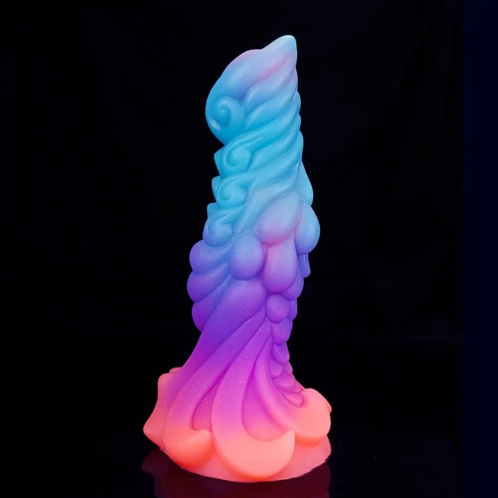 Gradient ribbed knot silicone animal dildo, photo 5