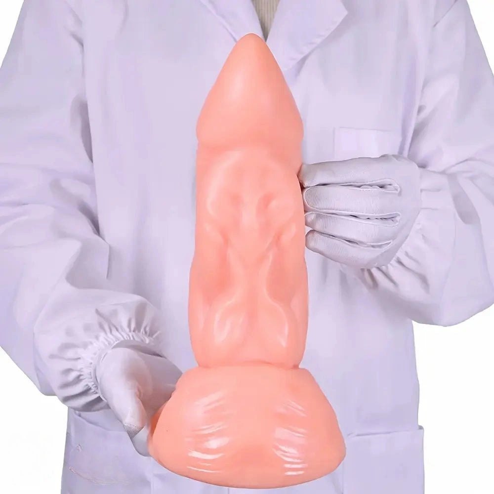 Ribbed monster fantasy pvc dildo, photo 12
