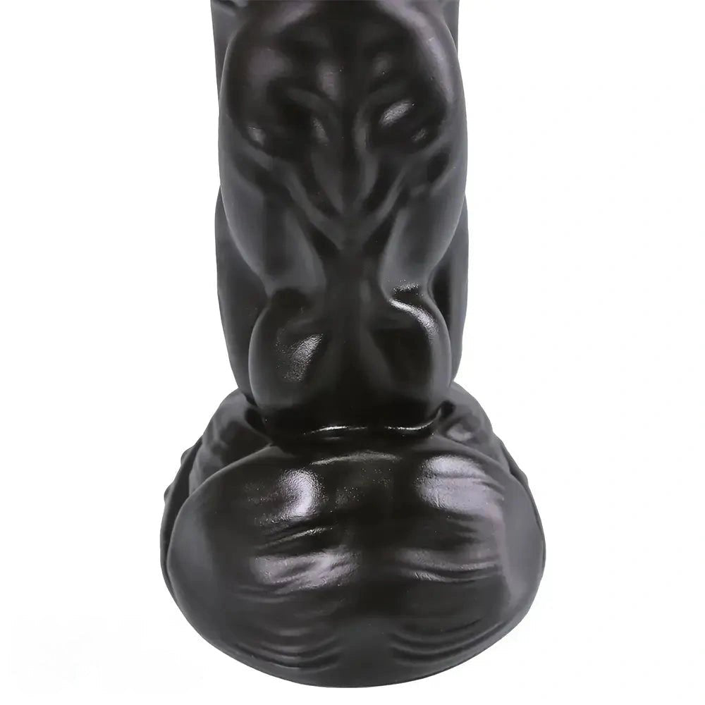 Ribbed monster fantasy pvc dildo, photo 4