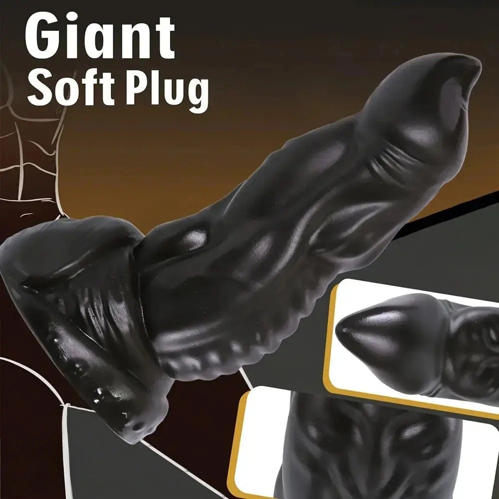 Ribbed monster fantasy pvc dildo, photo 7