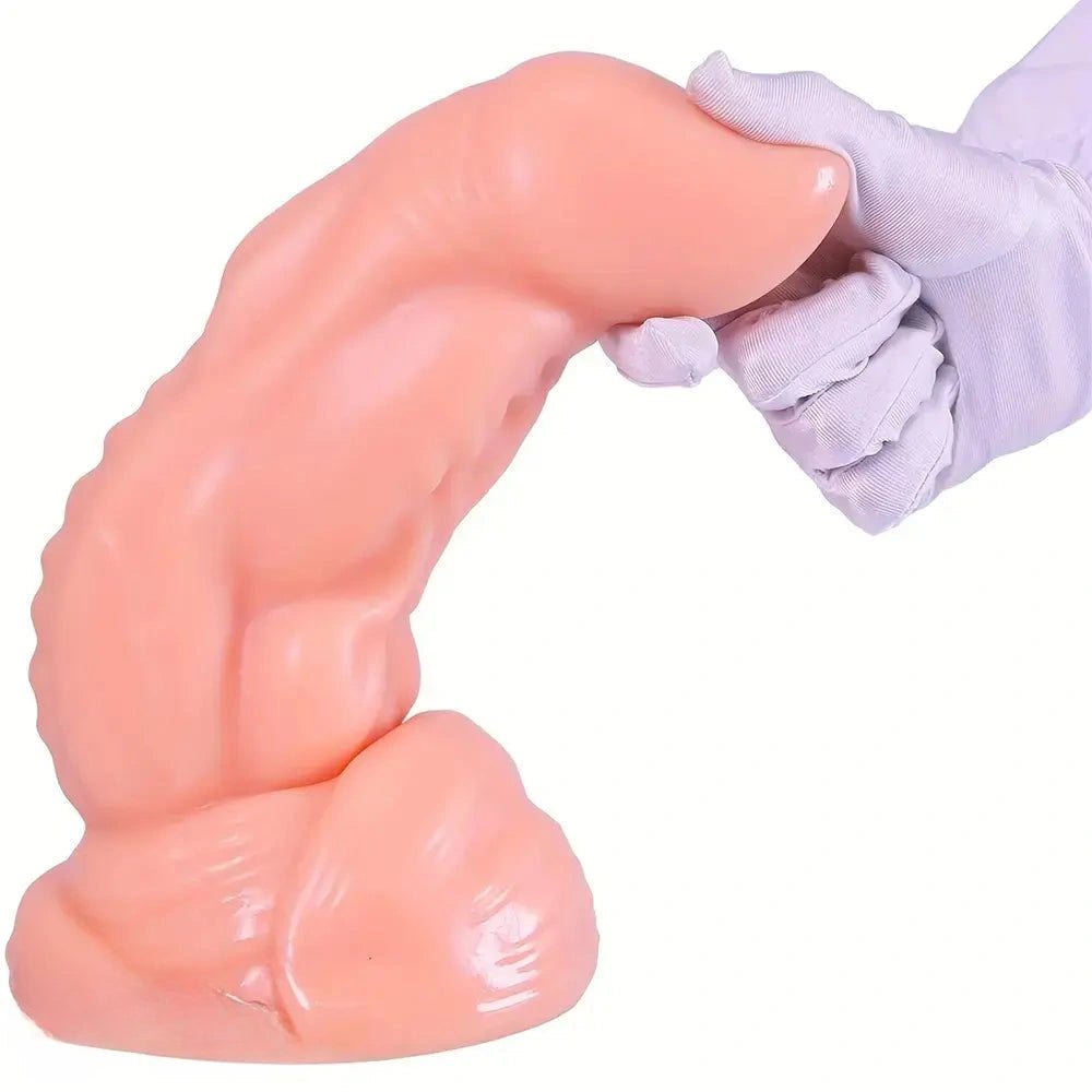 Ribbed monster fantasy pvc dildo, photo 9