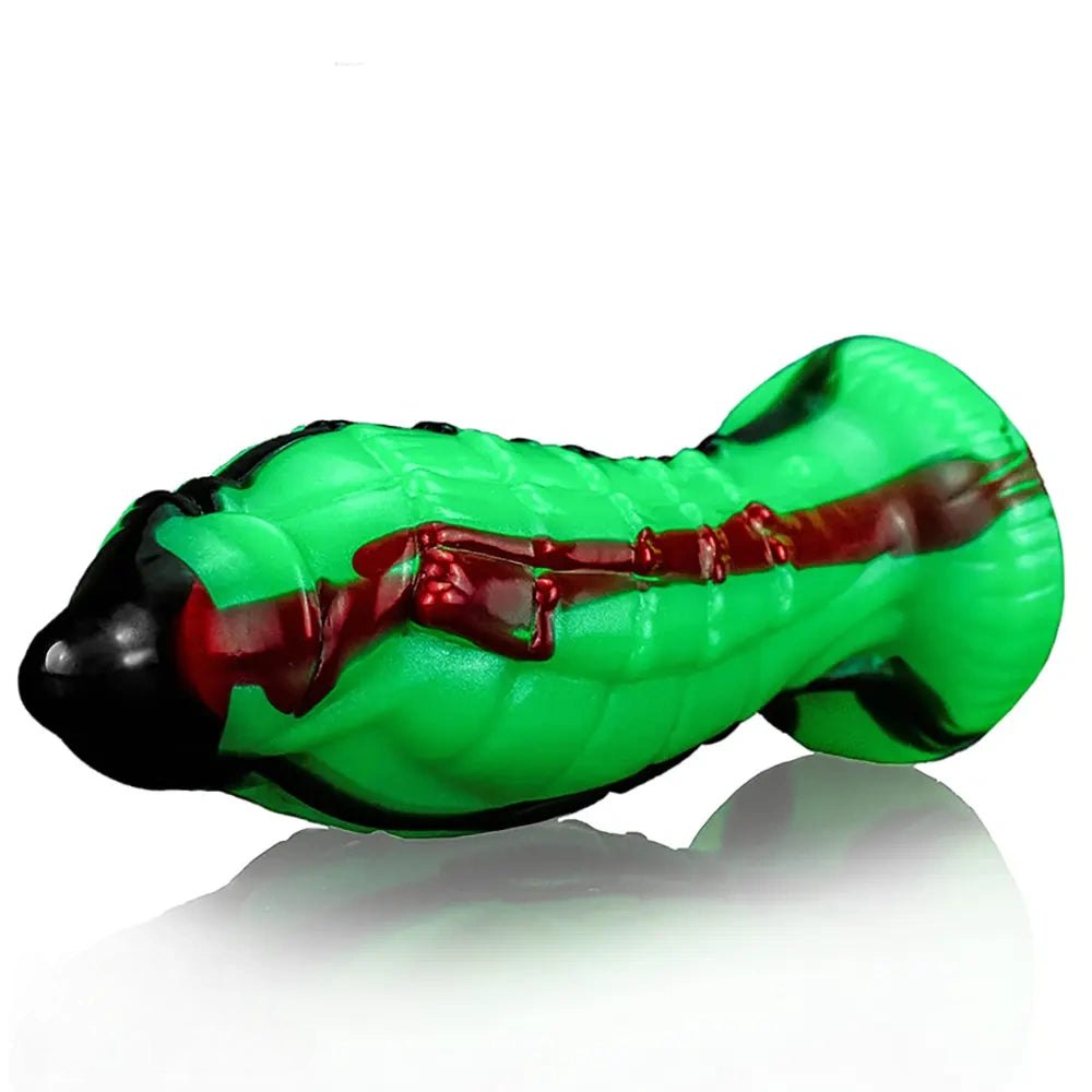#1 ribbed alien fantasy silicone dildo