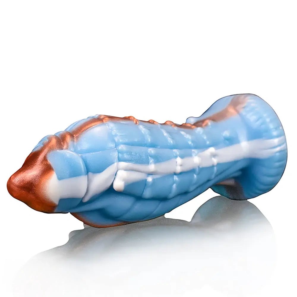 #2 ribbed alien fantasy silicone dildo