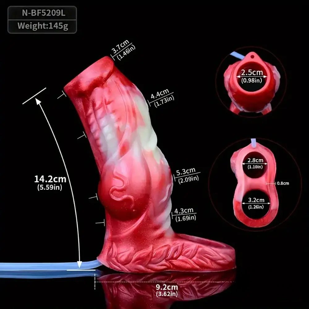 Ribbed monster sleeve dildo, photo 14
