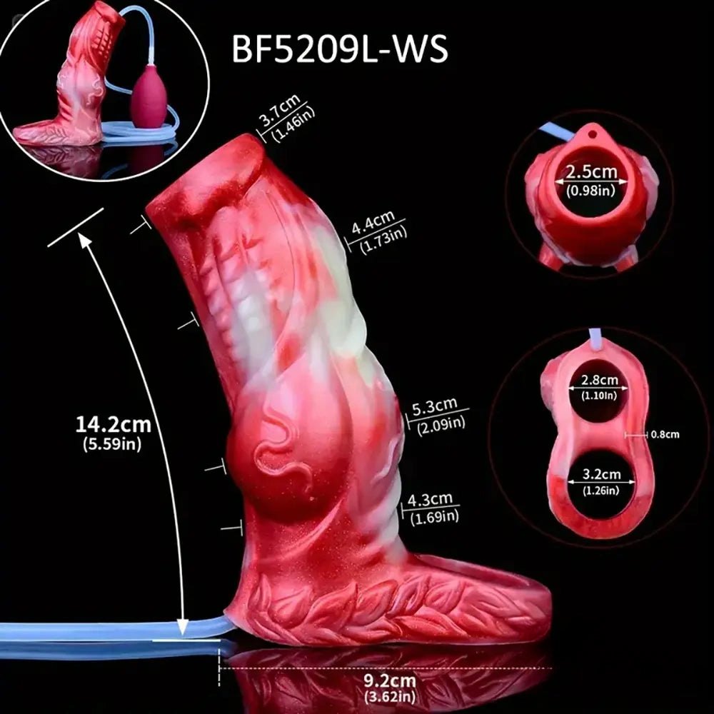 Ribbed monster sleeve dildo, photo 15