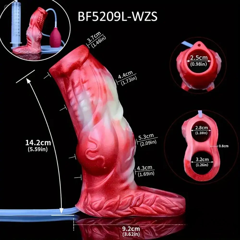 Ribbed monster sleeve dildo, photo 17