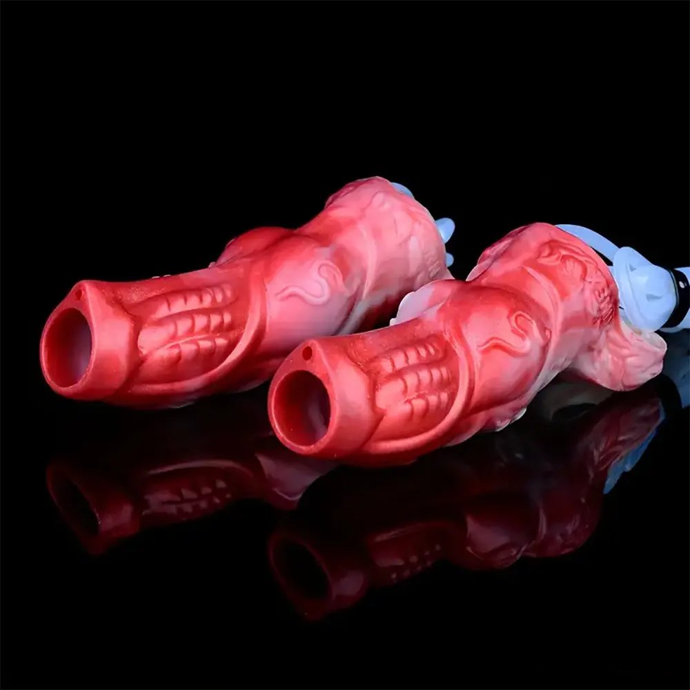 Ribbed monster sleeve dildo, photo 3